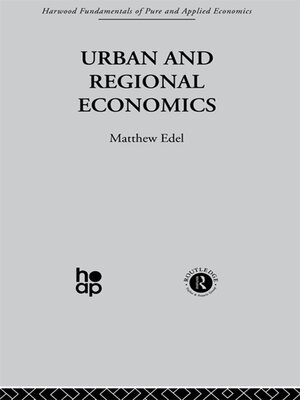 cover image of Urban and Regional Economics